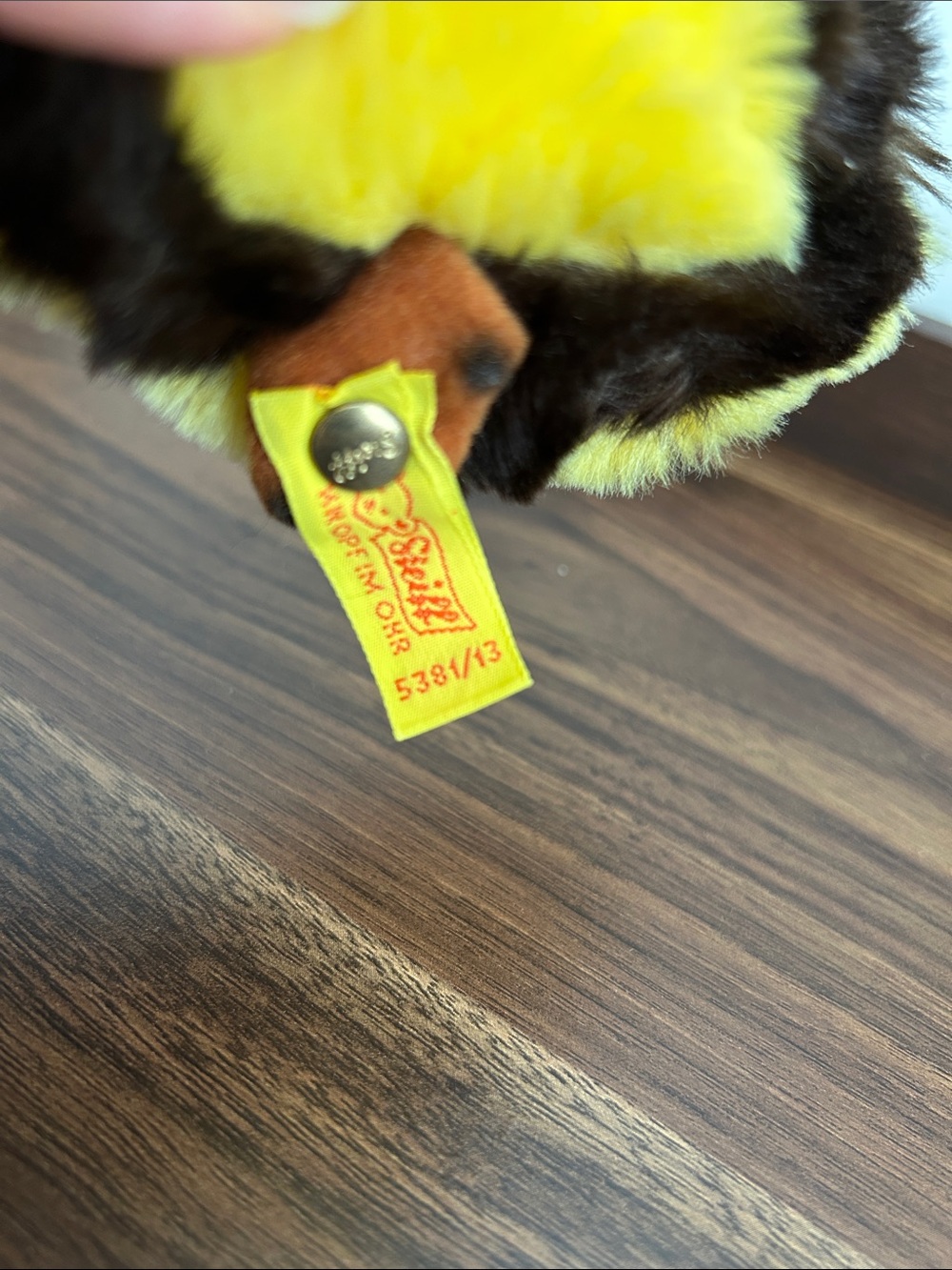 Vintage Steiff “Cosy Snuggy” Plush Duck, 1980s with tags 5381/13 - Picture 4 of 5